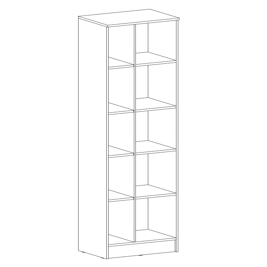 фото пенал с открытыми полками виктория