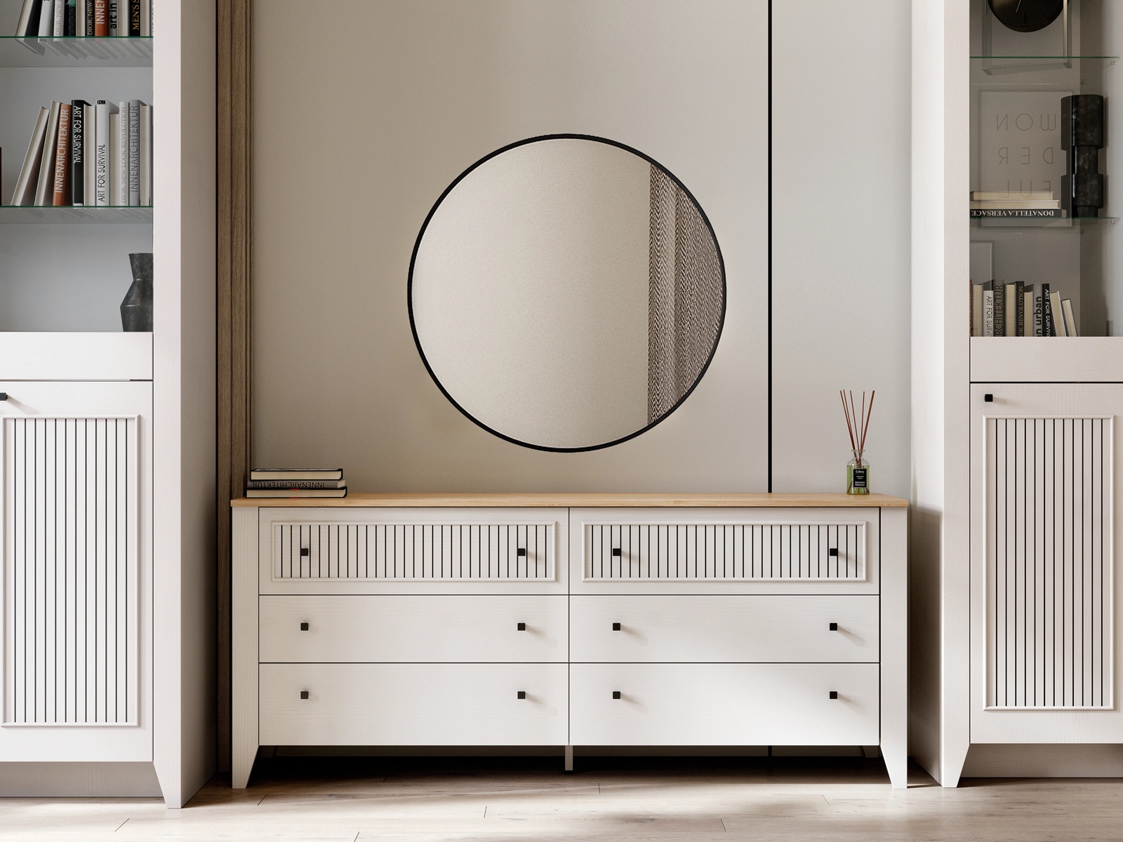 фото комод 6 ящ. гостиная валенсия