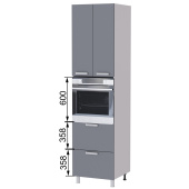 Пенал 600 под духовой шкаф высокий В6ПД Бомбей