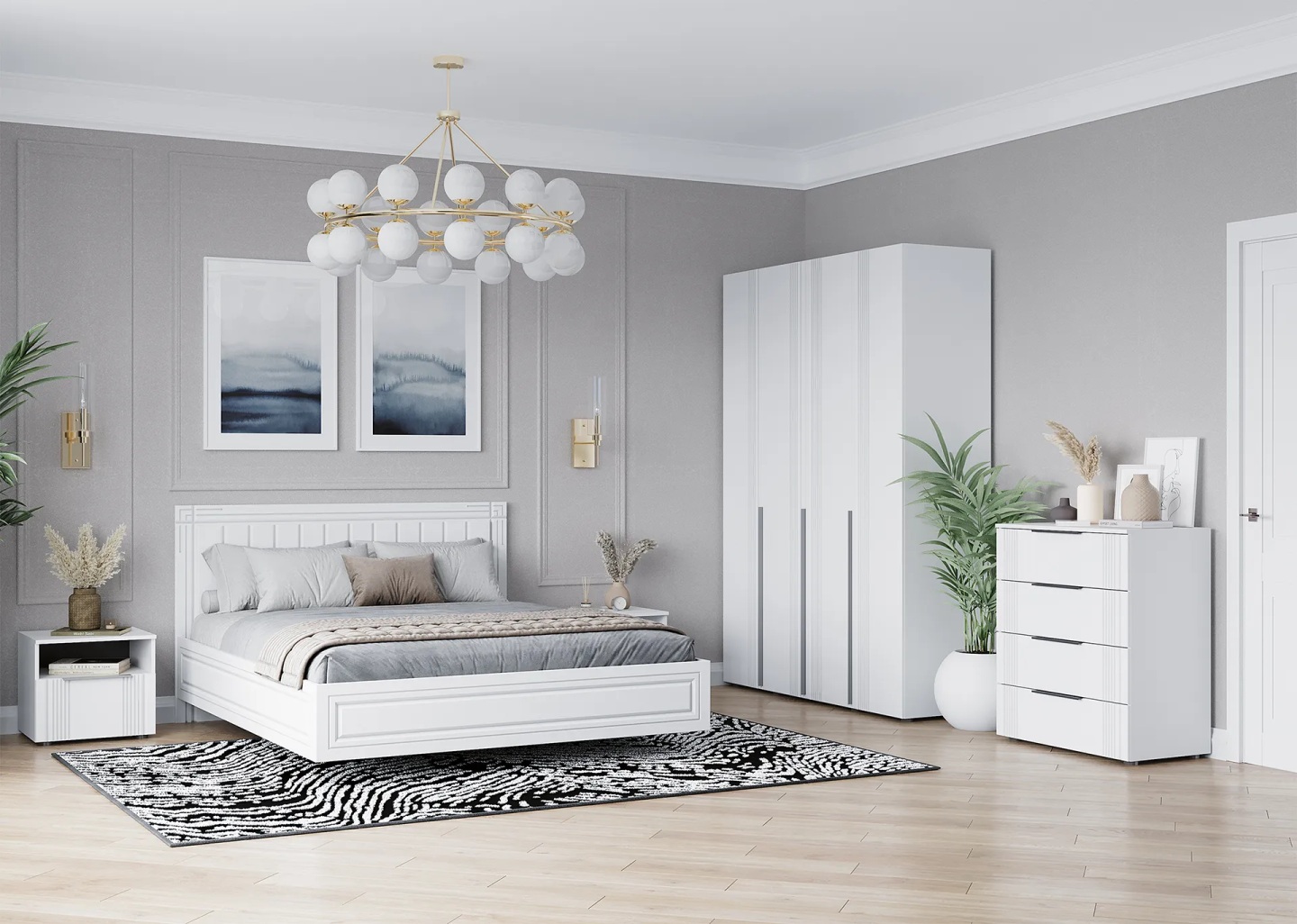 Тумба прикроватная с ящиком и нишей Вита 