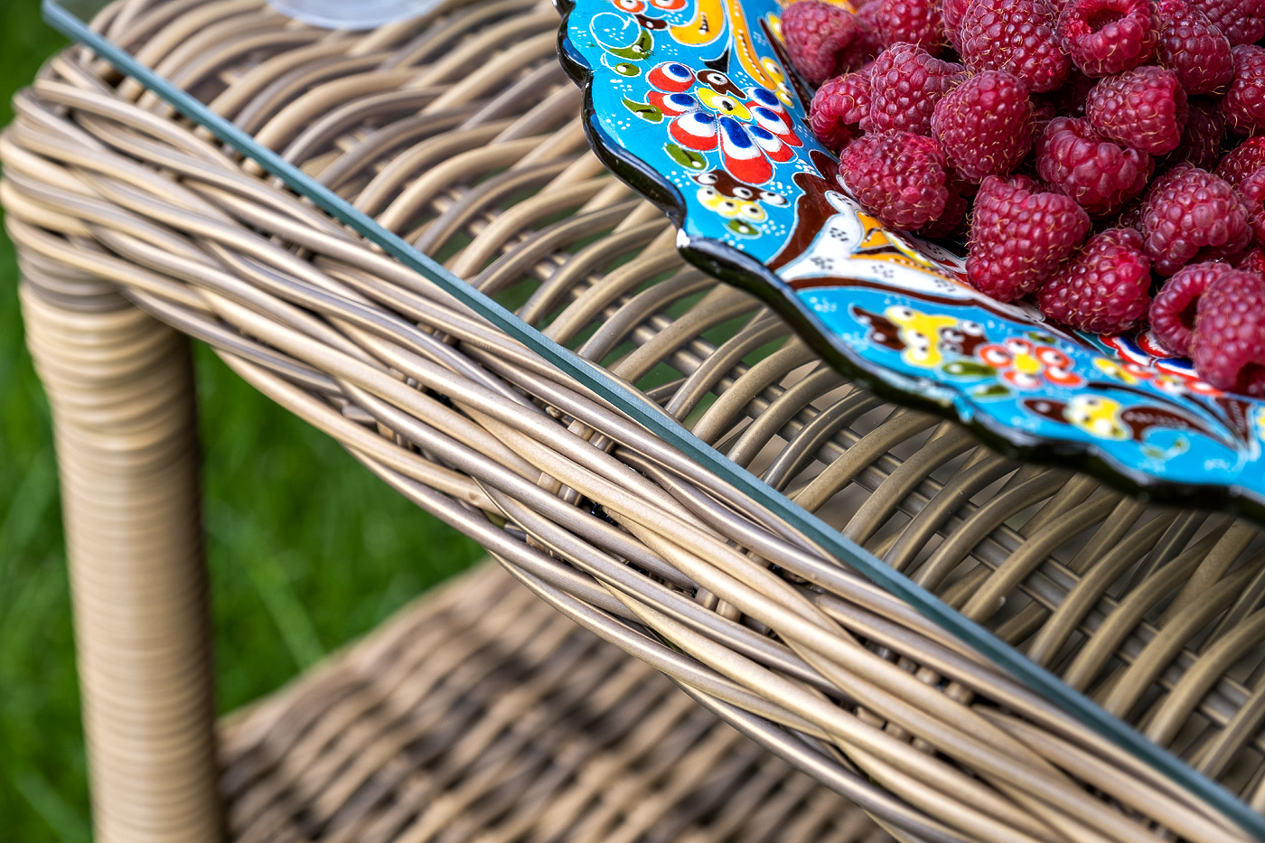 фото "толедо" лаунж-зона из искусственного ротанга, цвет соломенный