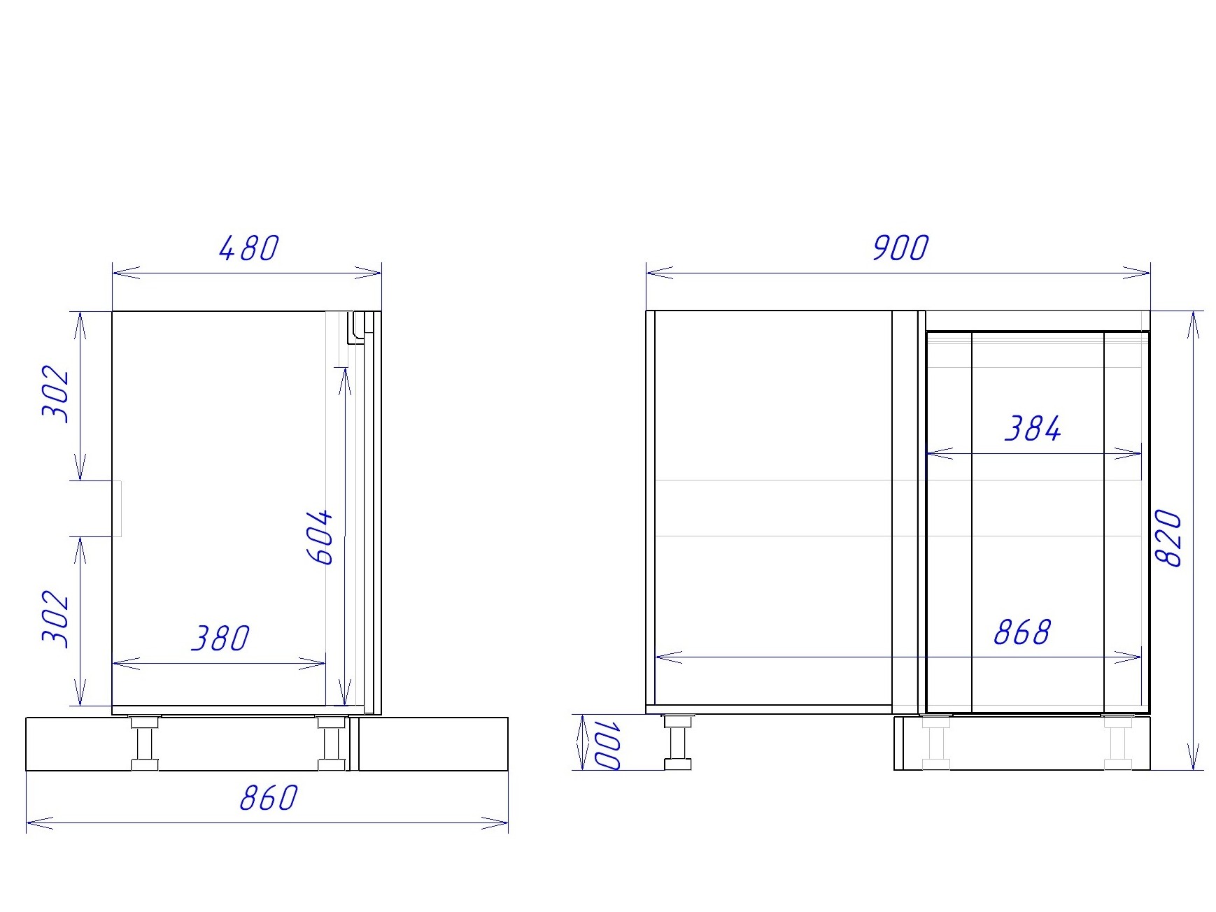 Стол СМУ-100 угловой под мойку Сити