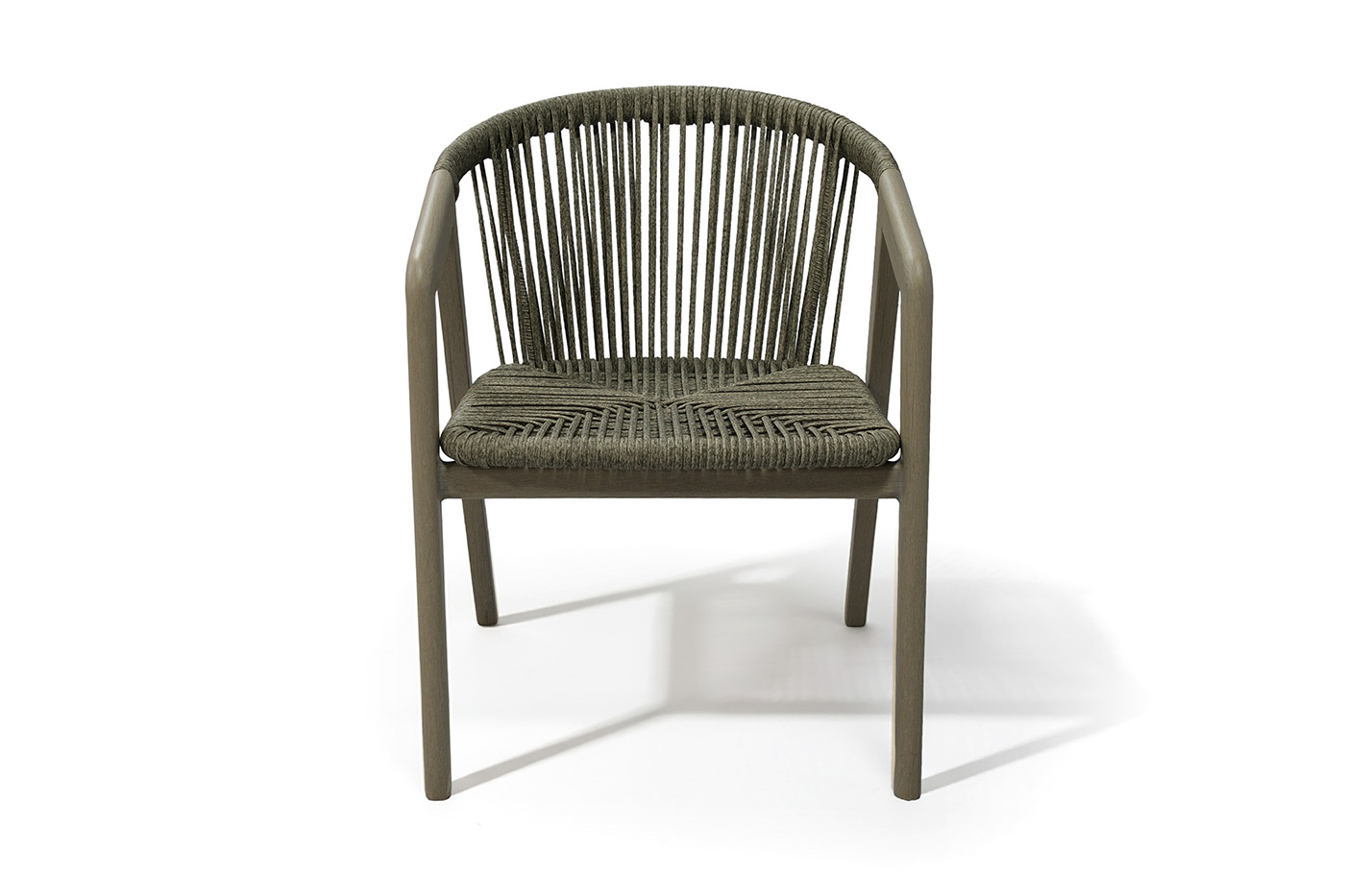 фото "будапешт" стул из искусственного ротанга, цвет серый