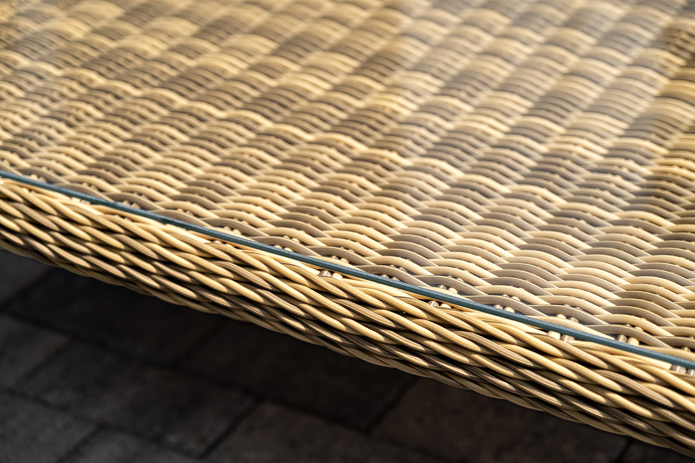 фото "прованс" лаунж-зона плетеная из искусственного ротанга, цвет соломенный