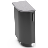 Шкаф нижний радиусный закрытый ШНР Крафт