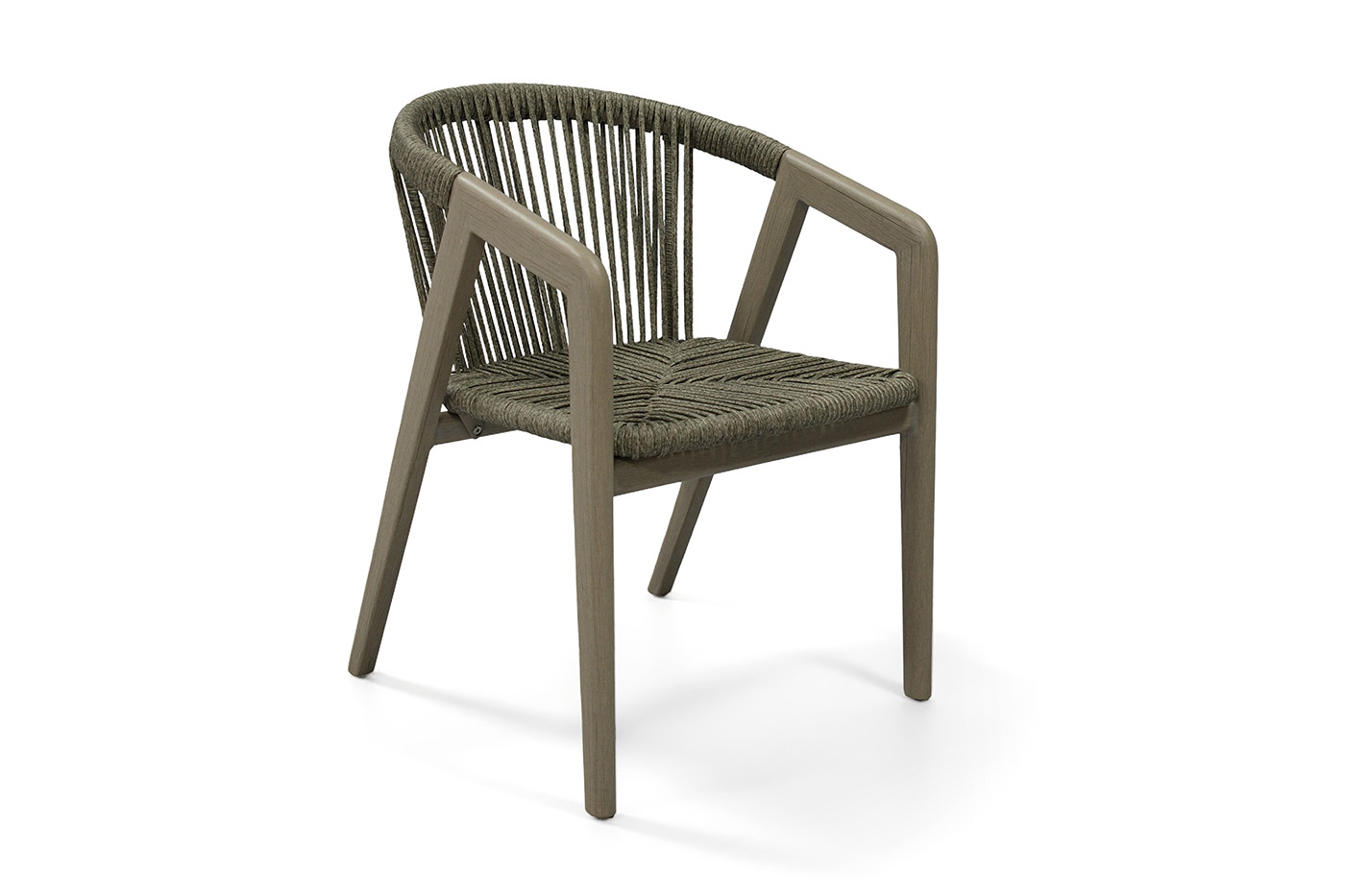 фото "будапешт" стул из искусственного ротанга, цвет серый