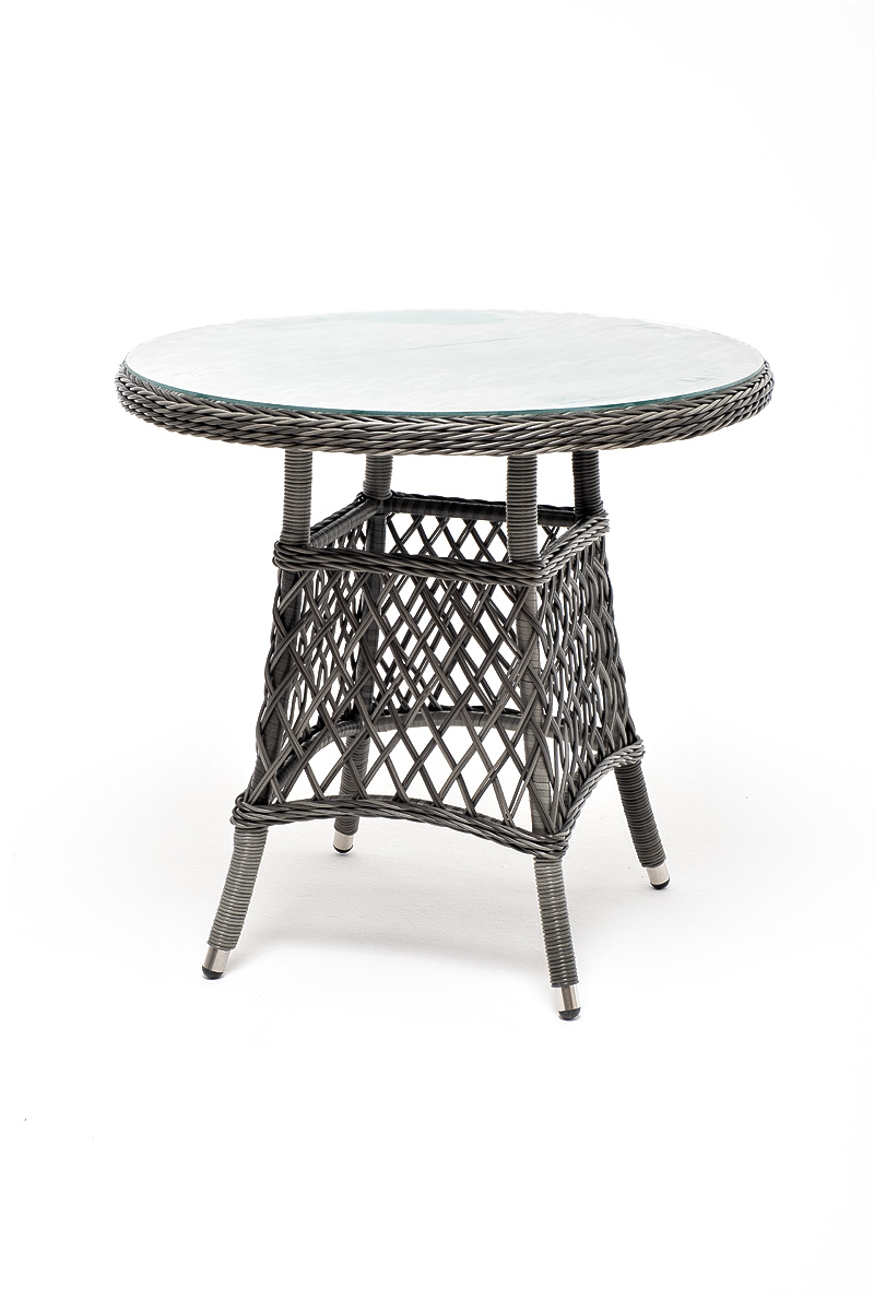 фото "эспрессо–80 r" обеденная группа плетеная, цвет графит