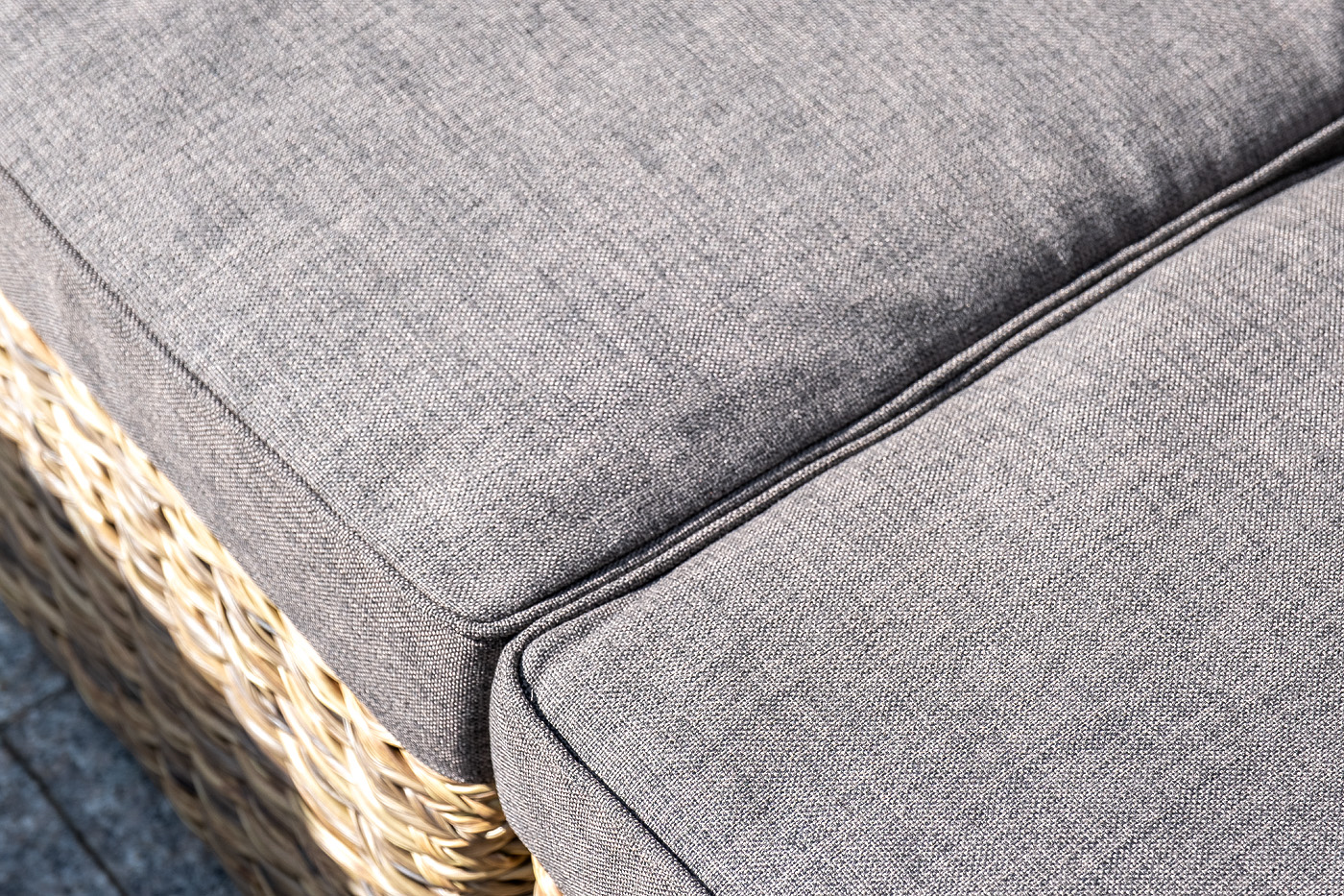 фото "лунго" модуль диванный прямой с подушками, цвет соломенный (гиацинт)