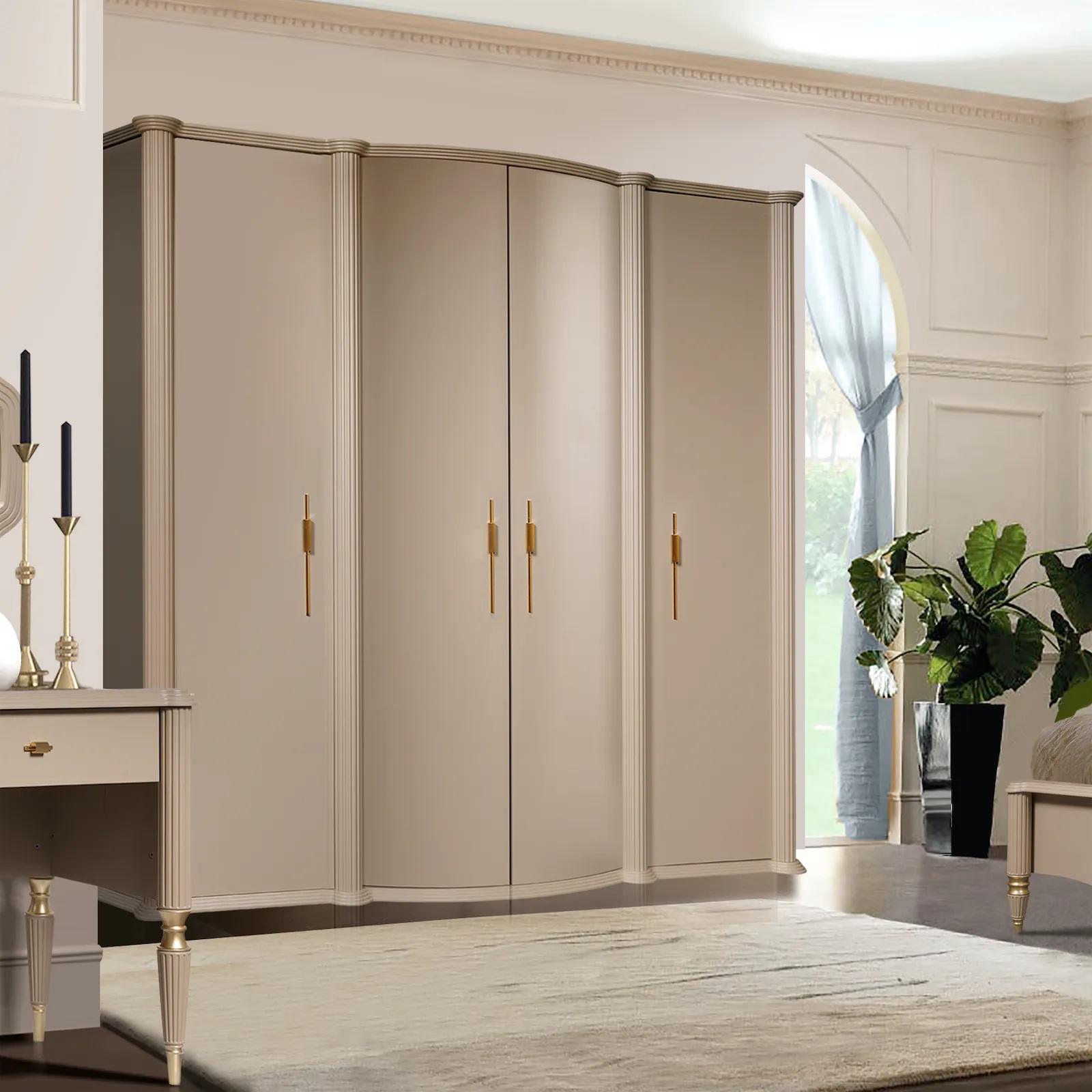 фото шкаф 4-х дверный моника