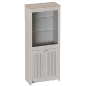  Шкаф-витрина 2-х дв. гостиная Валенсия