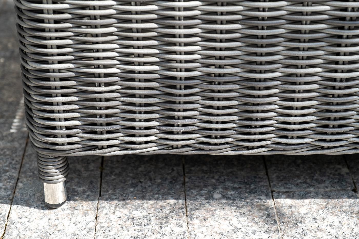 фото "кон панна" лаунж-зона из искусственного ротанга, цвет графит