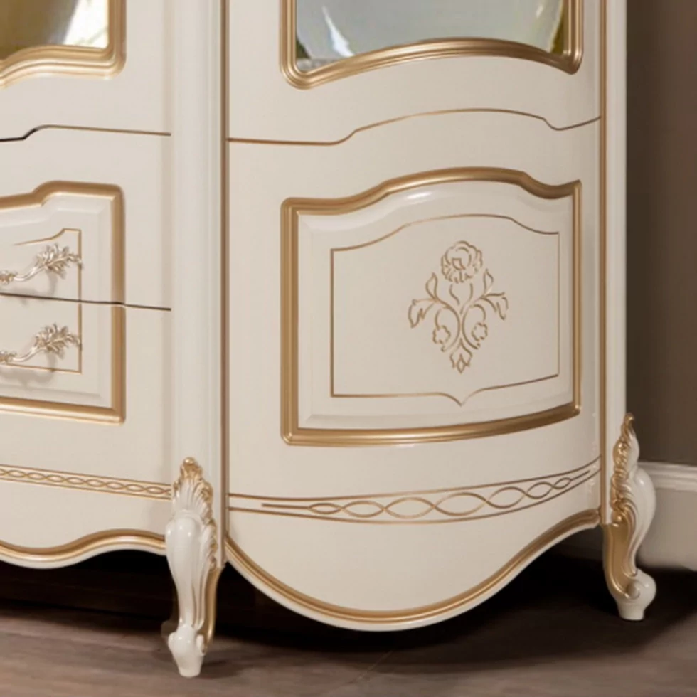 Шкаф-витрина 4-х дверная Аллегро-1