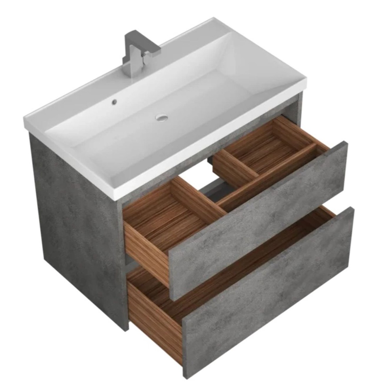 Тумба с 2-мя ящ. и раковиной под умывальник Muskat 80 