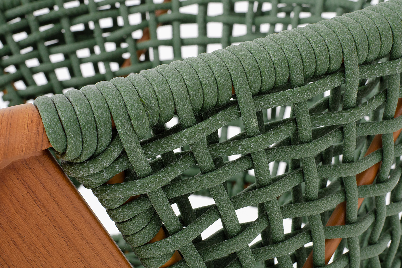 фото "амстердам" плетеный стул из искусственного ротанга, цвет зеленый