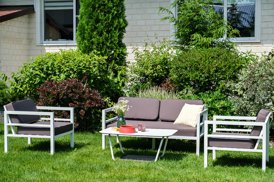 фото "эстелья" диван двухместный, алюминиевый каркас