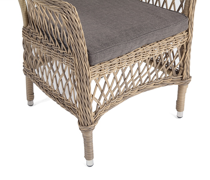 фото "сицилия" плетеный стул из искусственного ротанга, цвет соломенный