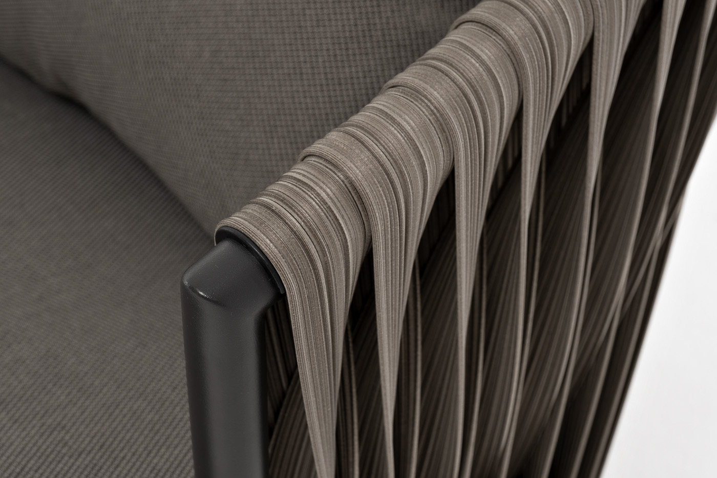 фото "флоренция" лаунж-зона из искусственного ротанга, цвет графит