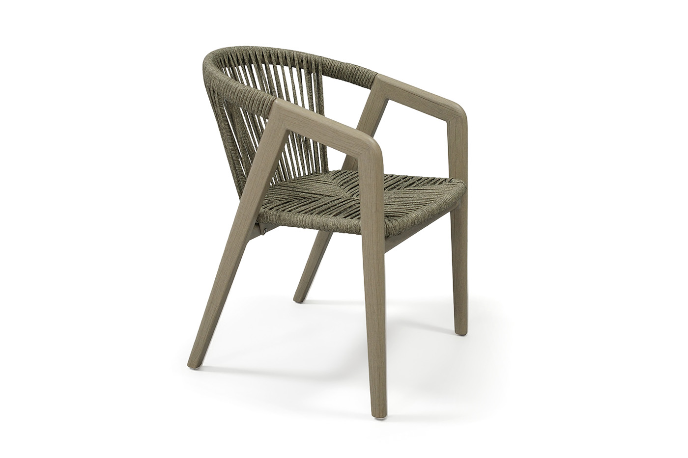 фото "будапешт" стул из искусственного ротанга, цвет серый