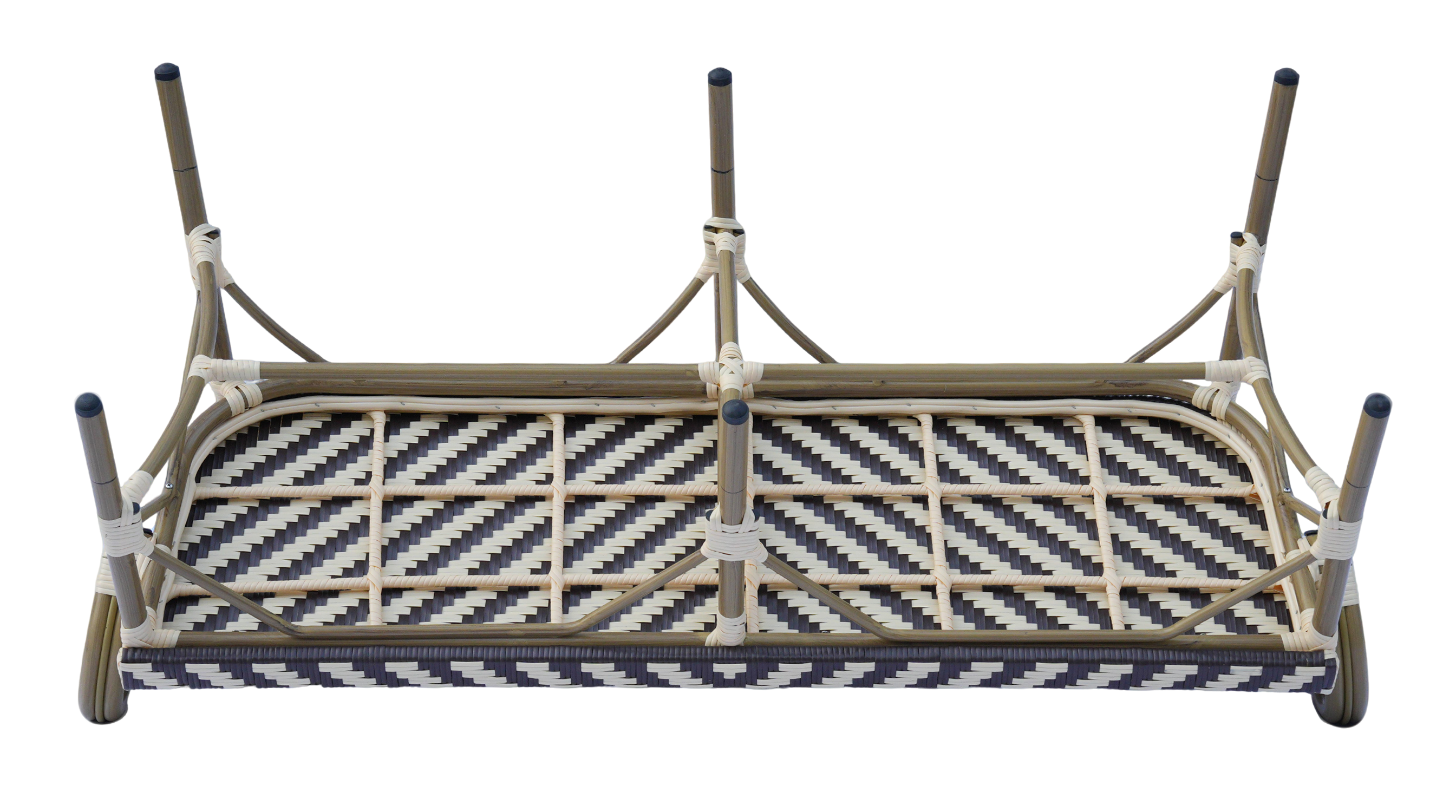 фото "кабри" диван двухместный из искусственного ротанга, цвет бежево-коричневый