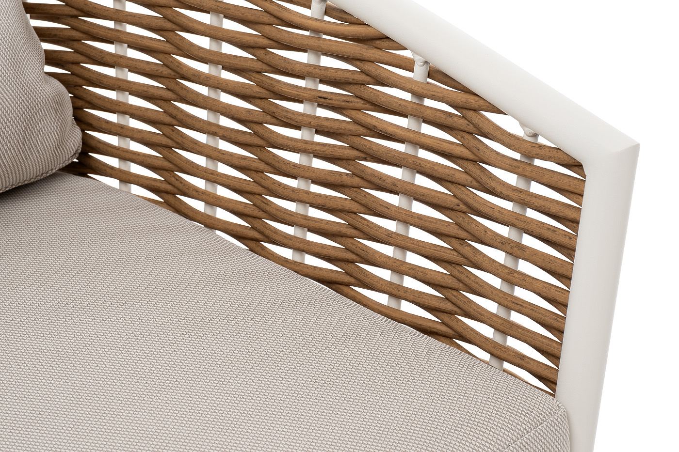 фото "тоскана" лаунж-зона из искусственного ротанга, цвет соломенный