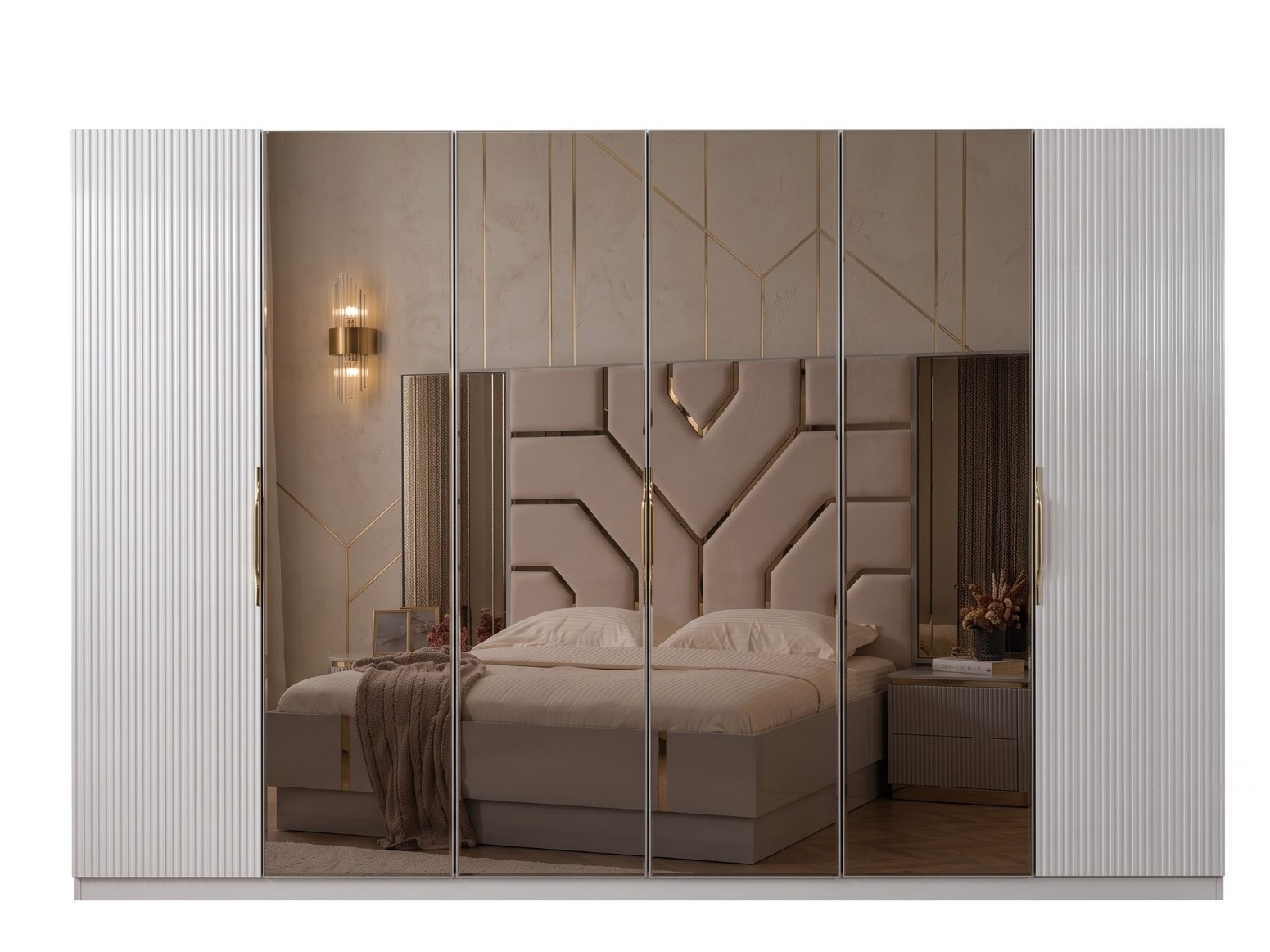 фото шкаф 6-ти ств. ницца luxury