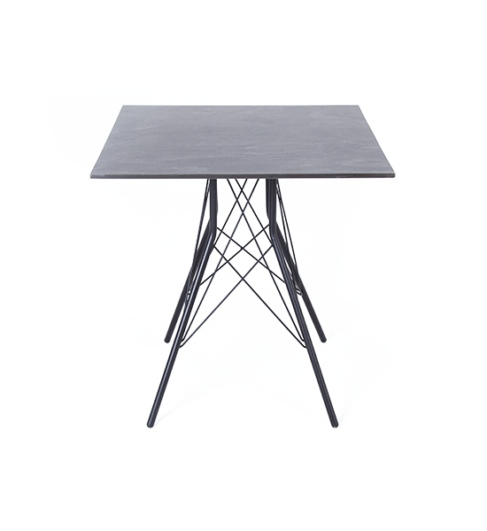 "Конте" интерьерный стол из HPL 63x63см, цвет "серый гранит" фото "конте" интерьерный стол из hpl 63x63см, цвет "серый гранит"