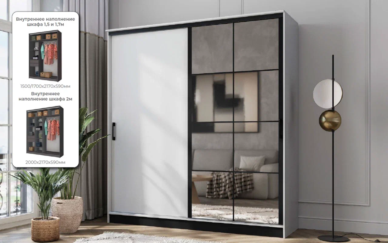 Шкаф-купе 2000 Давид 