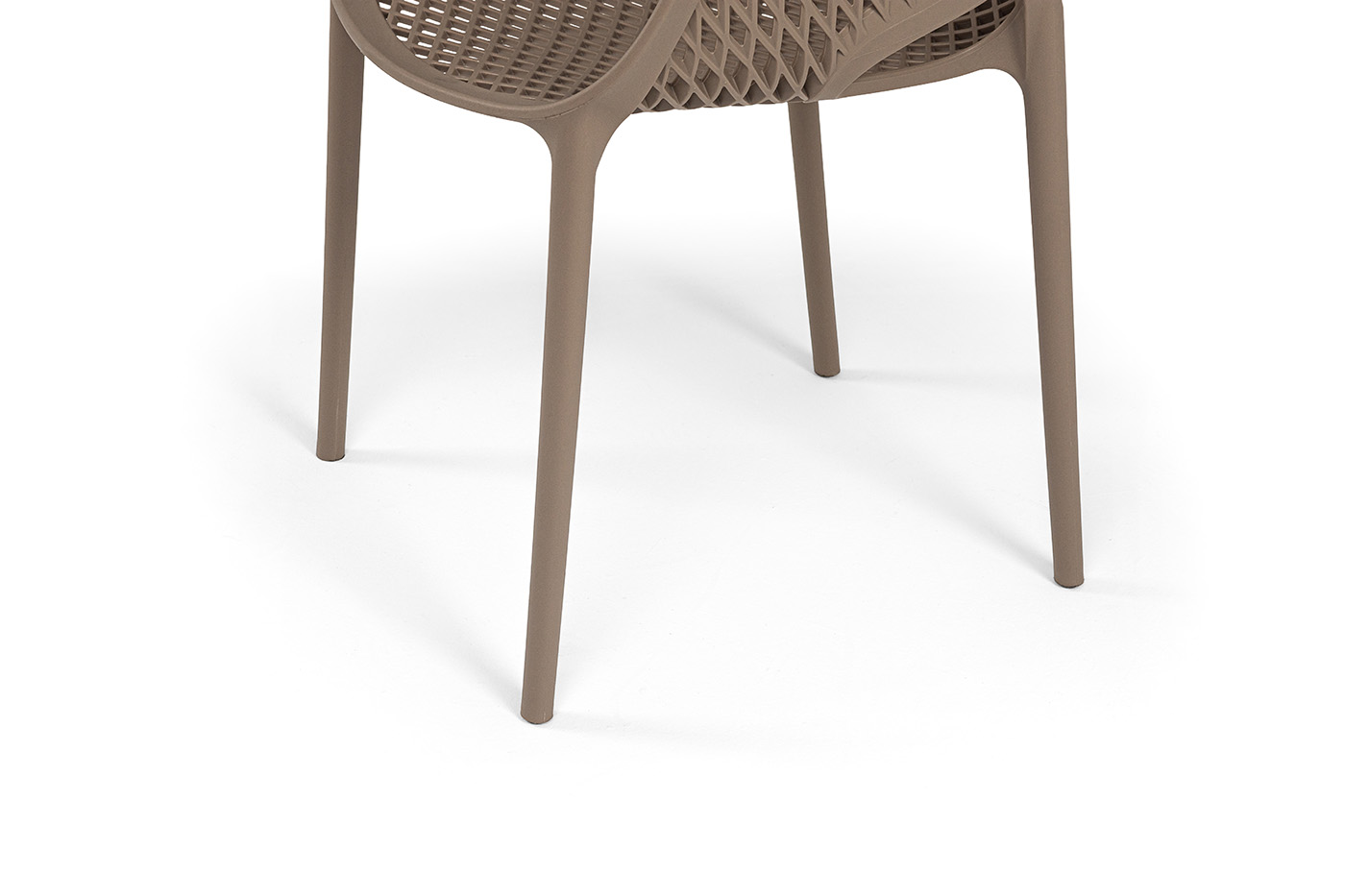 фото "беллини" стул пластиковый, цвет бежево-коричневый