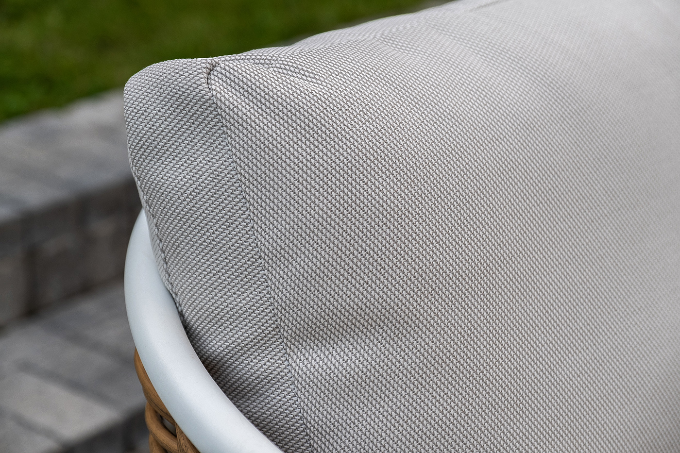 фото "тоскана" лаунж-зона из искусственного ротанга, цвет соломенный (к)