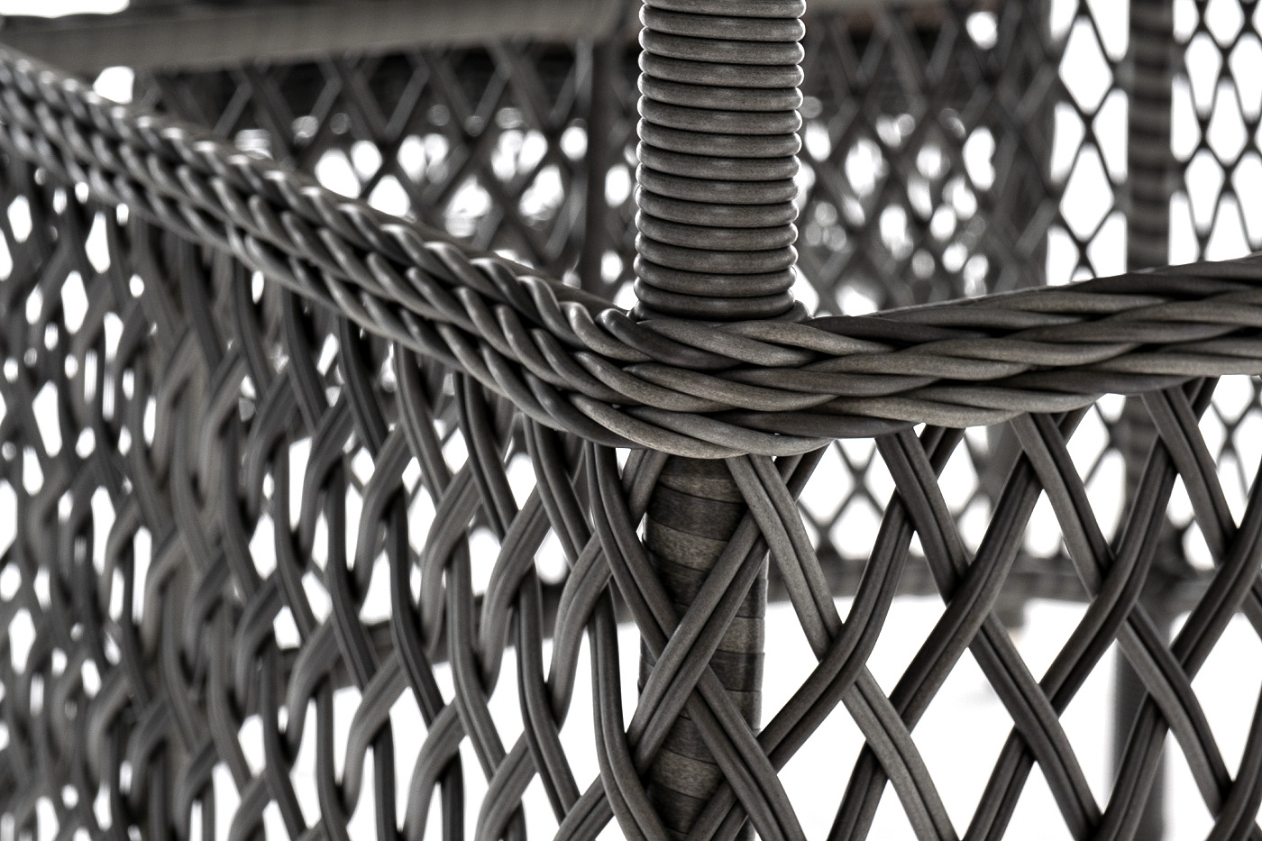 фото "эспрессо–150 s" обеденная группа плетеная, цвет графит