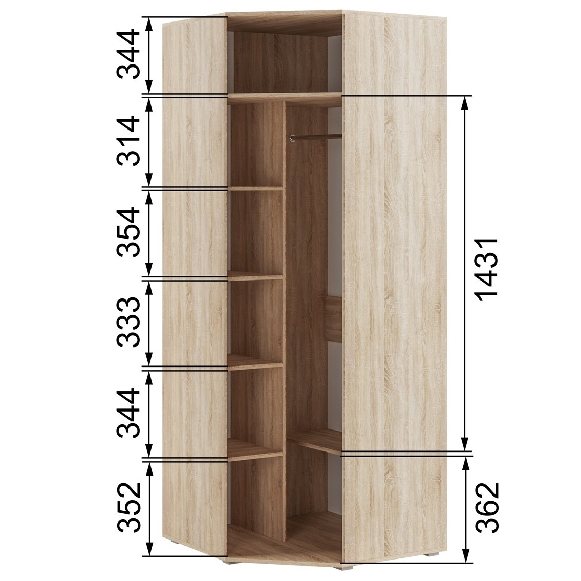 фото шкаф угловой лш-25 ливорно