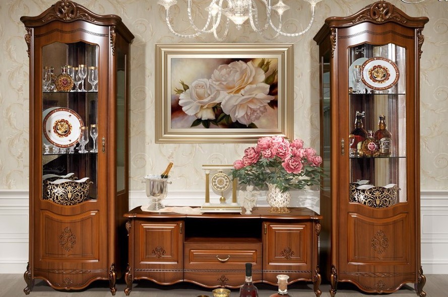 Шкаф-витрина 1-дверная Аллегро-3