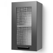 Шкаф верхний 1 дв. со стеклом ШВС Крафт