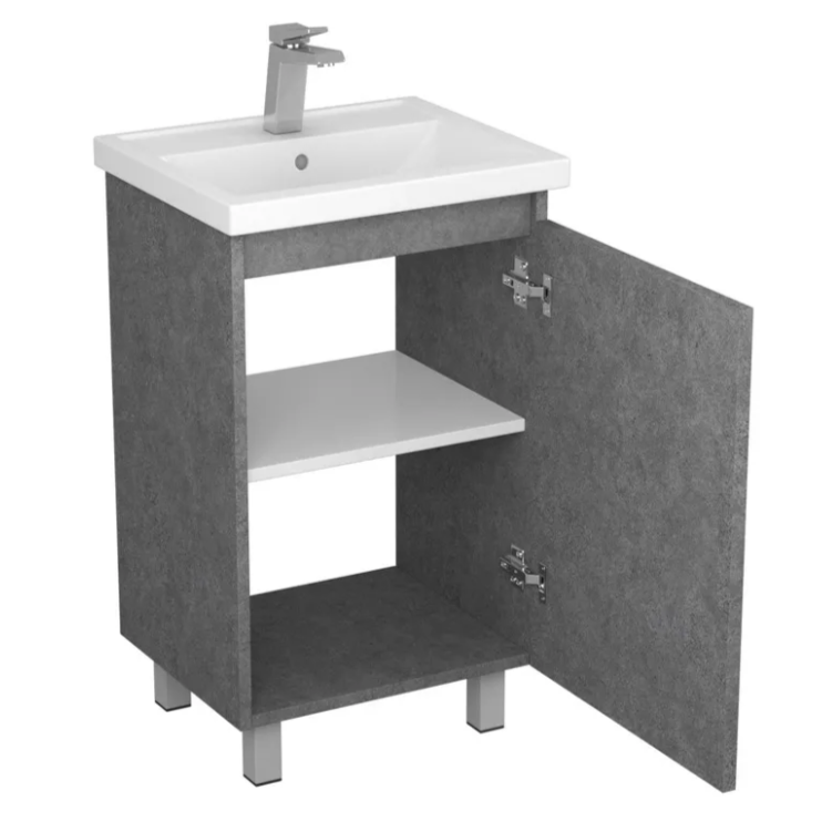 Тумба под умывальник с раковиной 1 дв. Моро 50