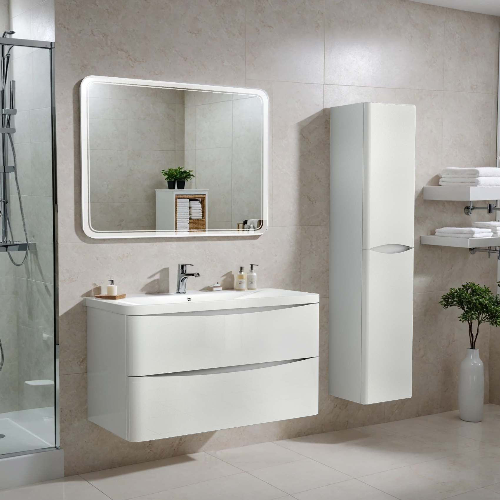 Зеркало Mayra, светодиодное 