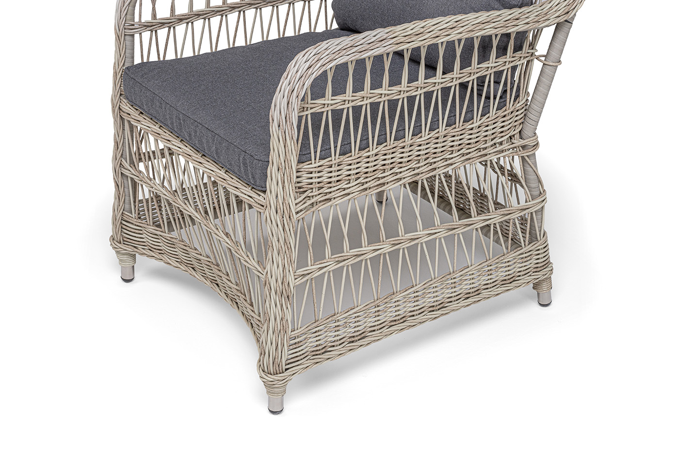 фото "цесена" кресло плетеное из искусственного ротанга, цвет бежевый