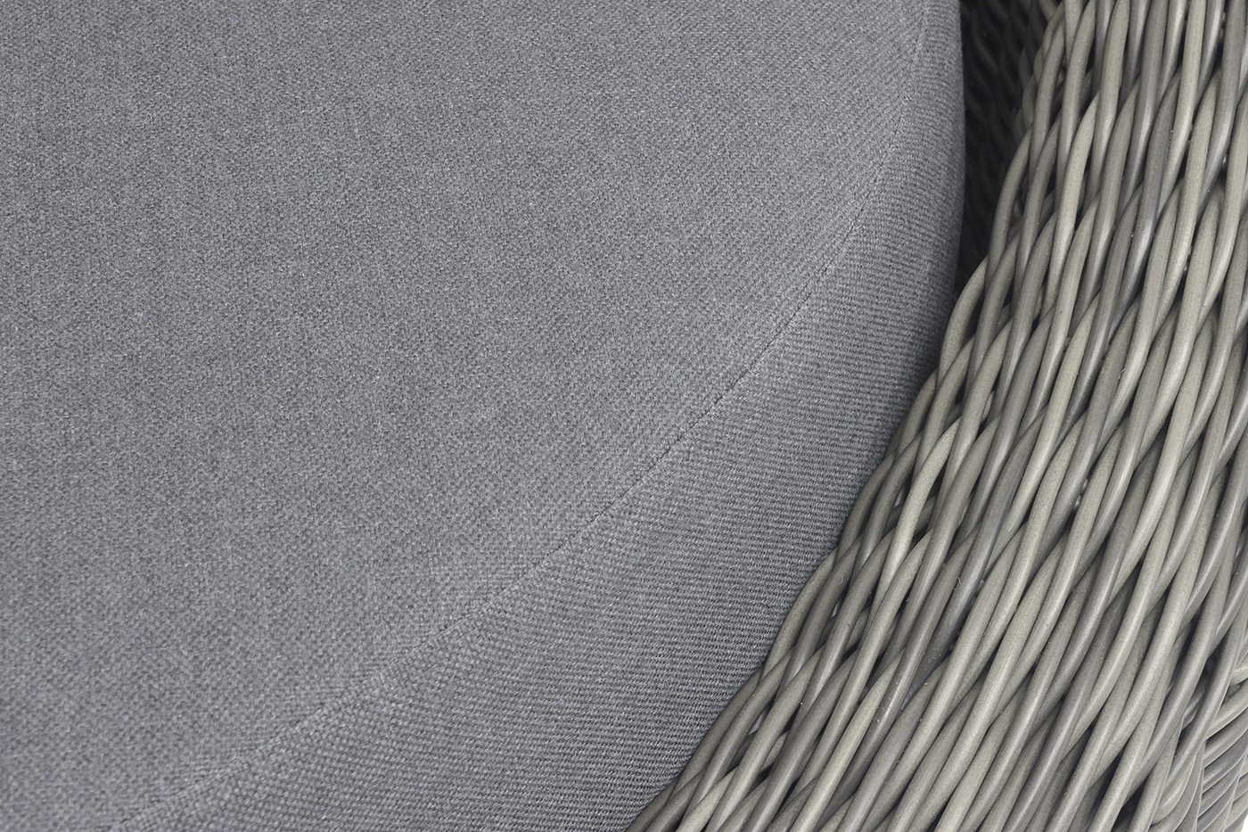 фото "барселона" кресло из искусственного ротанга, цвет графит