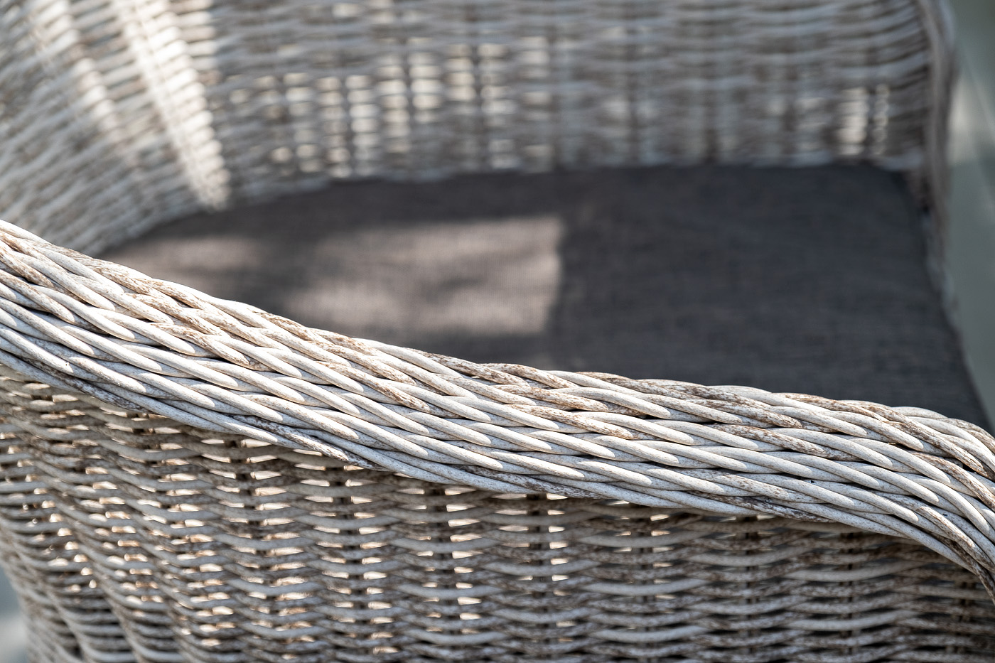 фото "равенна" плетеное кресло из искусственного ротанга, цвет бежевый