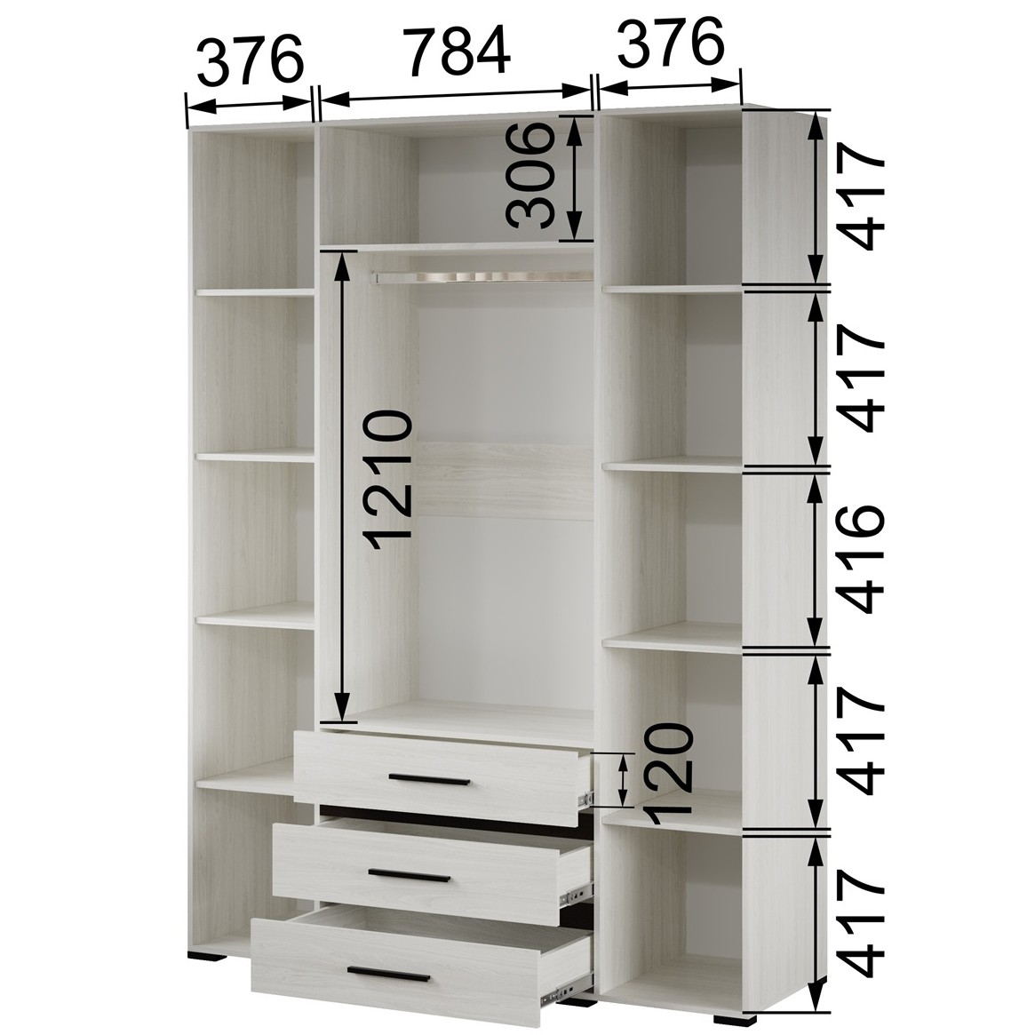 фото шкаф 4-х ств. мш-24 модена