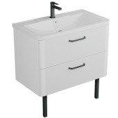 Тумба под умывальник Tibr 80 с раковиной, белый