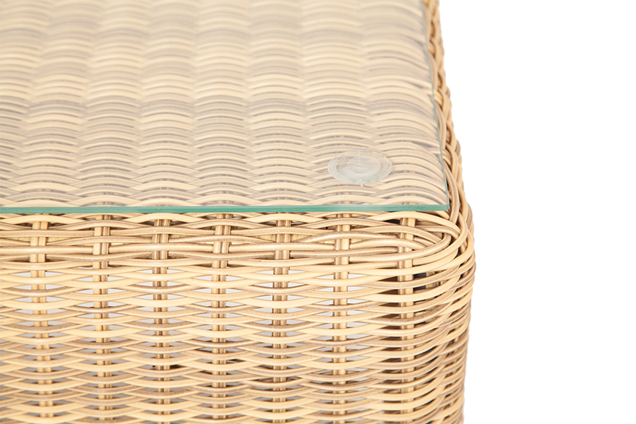 фото "кон панна" столик журнальный из искусственного ротанга, цвет соломенный