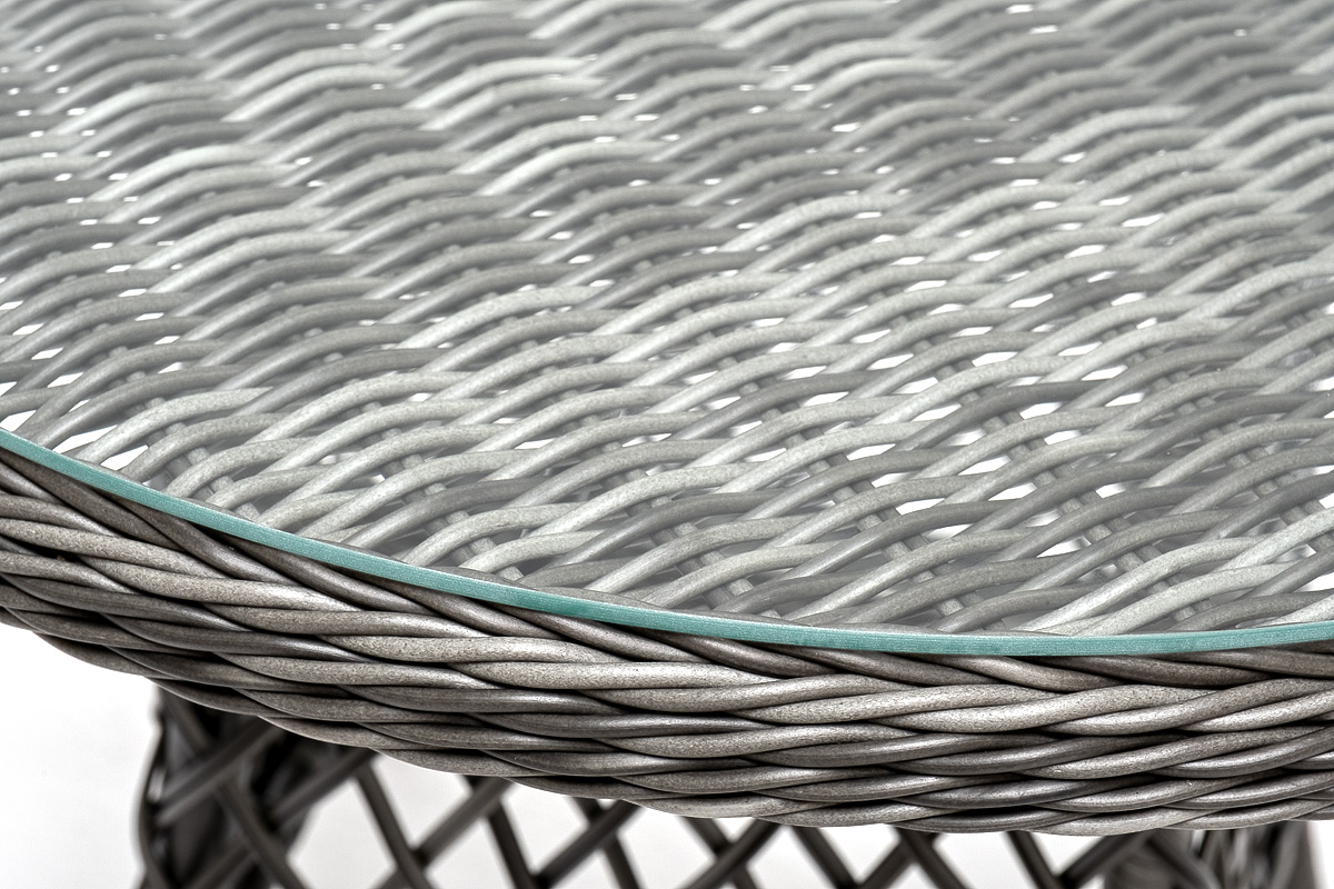 фото "эспрессо–80 r" обеденная группа плетеная, цвет графит