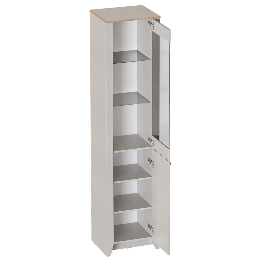  Шкаф-витрина 1 дв. гостиная Валенсия 