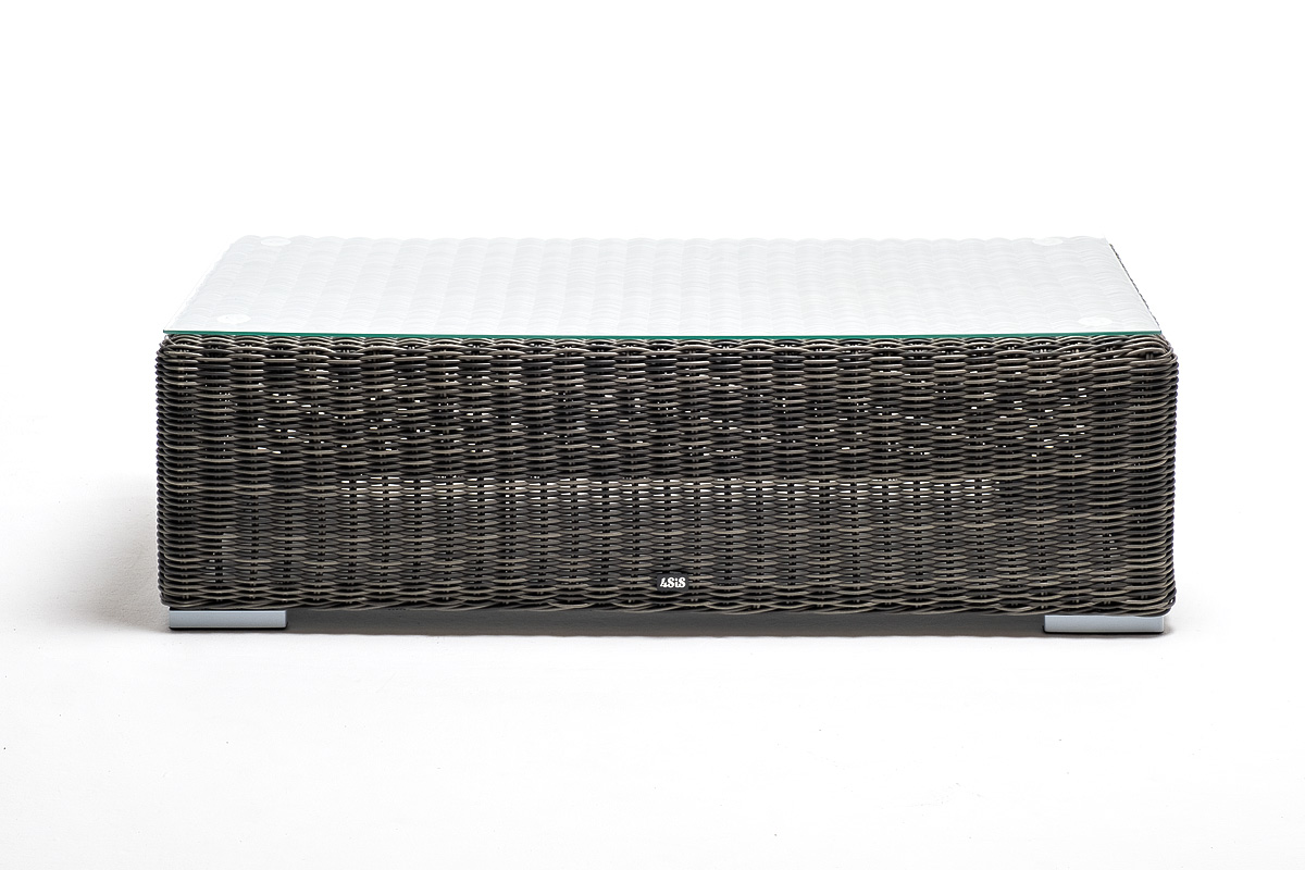 фото "боно" лаунж-зона из искусственного ротанга, цвет графит