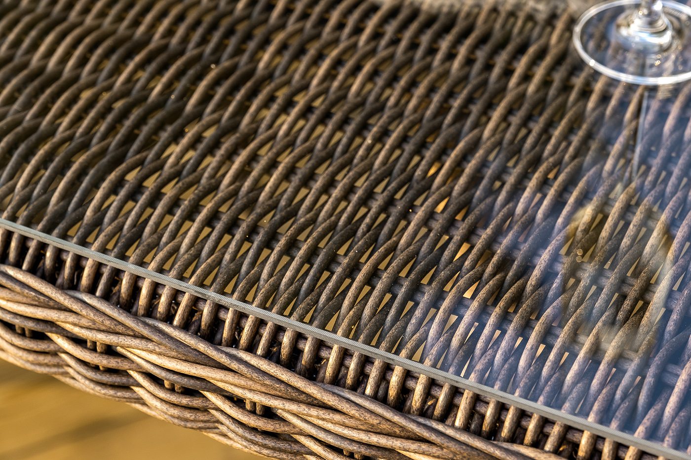 фото "амароне" обеденная группа из искусственного ротанга на 6 персон, цвет коричневый