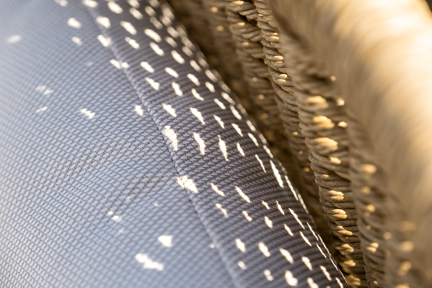 фото "аликанте" лаунж-зона из искусственного ротанга, цвет соломенный (к)