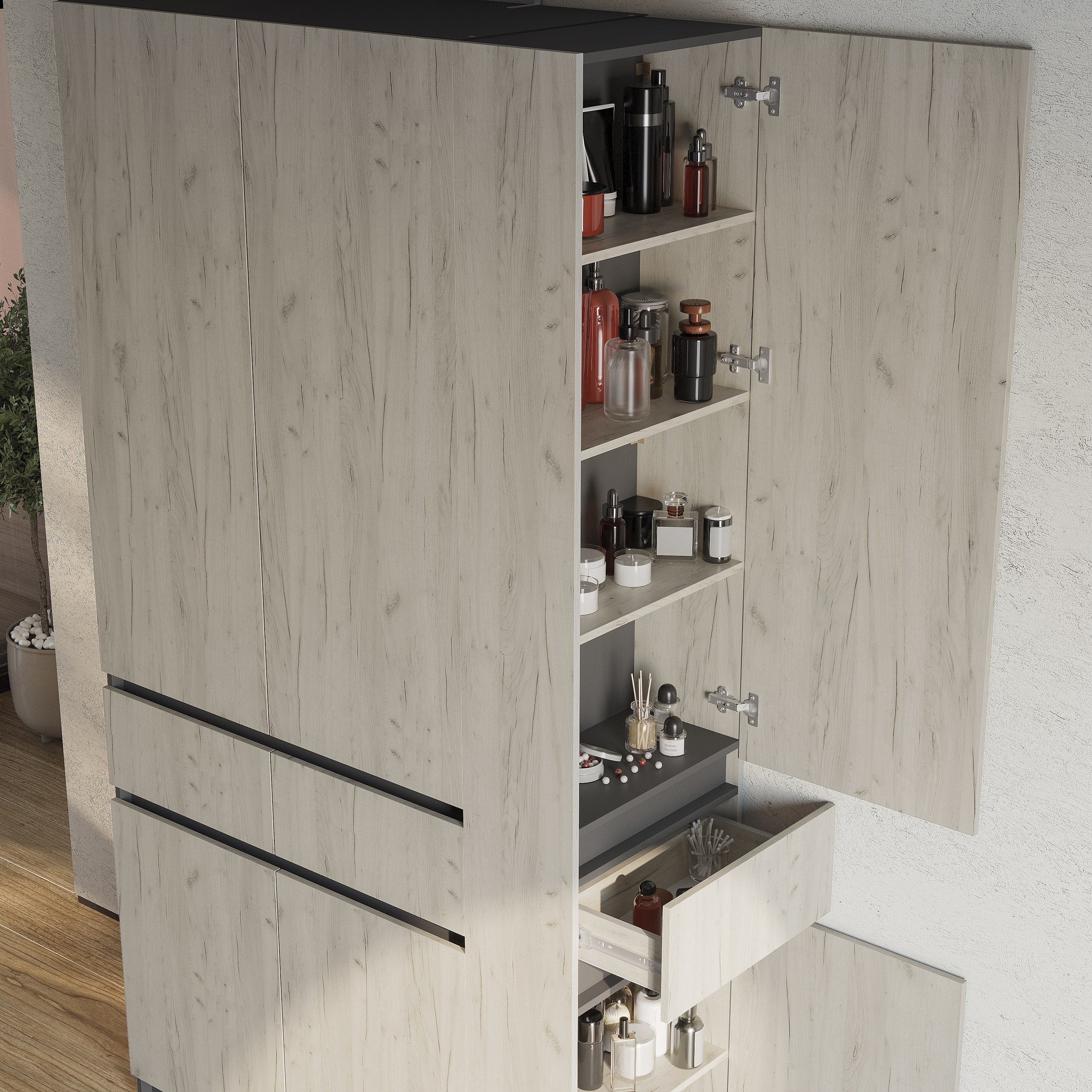 Шкаф-стеллаж торцевой ШК-16 Багира  Шкаф-стеллаж торцевой ШК-16 Багира