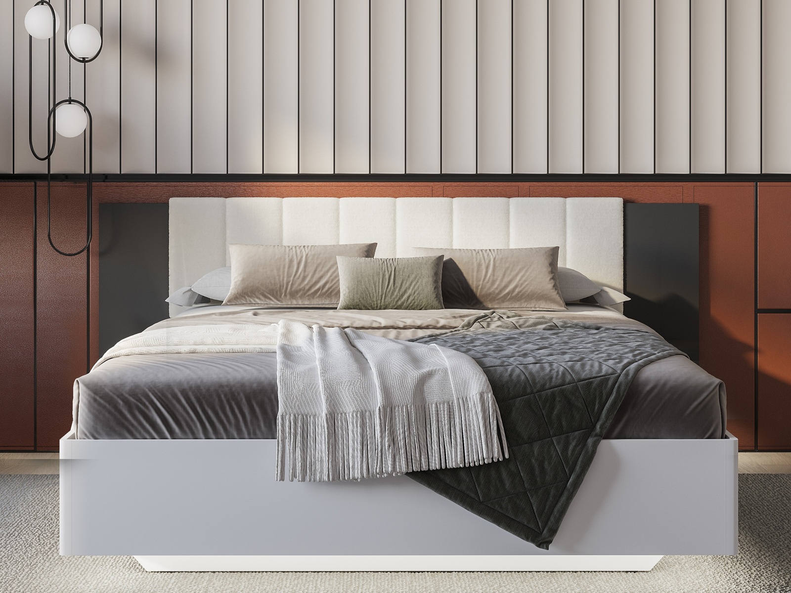 Кровать двуспальная КР-18 с ПМ Шарм фото кровать двуспальная кр-18 с пм шарм