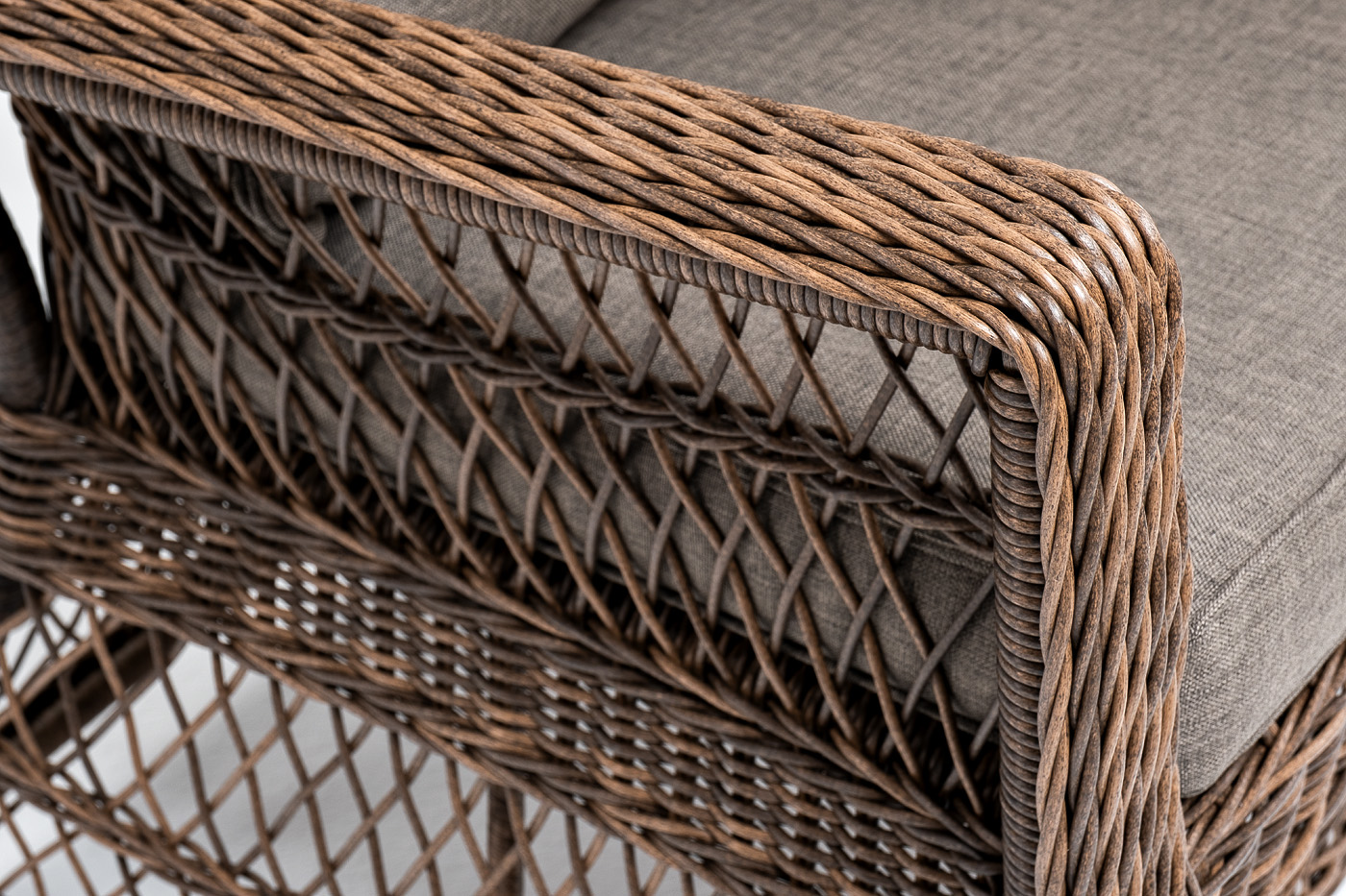 фото "гранд латте" кресло из искусственного ротанга, цвет коричневый