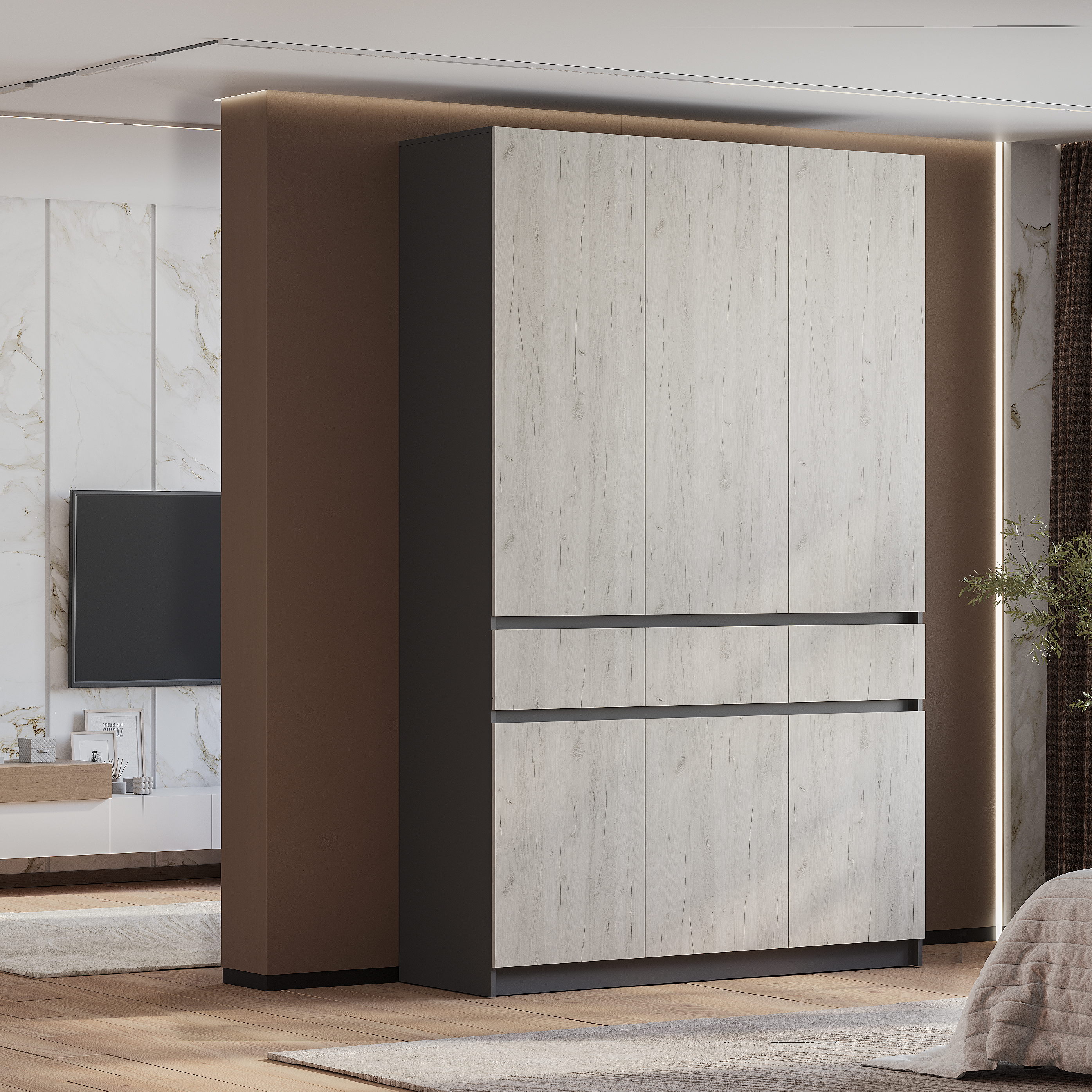 Шкаф 3-х ств. ШК-08 Багира  Шкаф 3-х ств. ШК-08 Багира